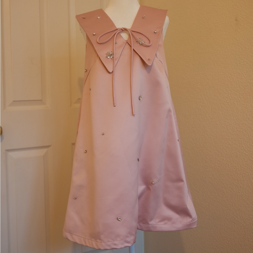 Elegant Pink Embellished Dress
